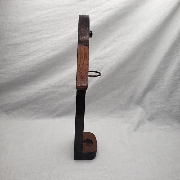 Wall Hanging Vintage Wood Mallard Duck LED Candle Stick Holder - Picture 3 of 7